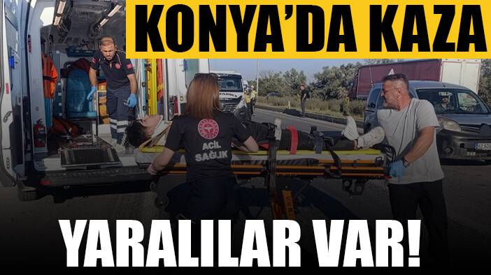 Konya’da motosiklet ile otomobil çarpıştı: 2 yaralı