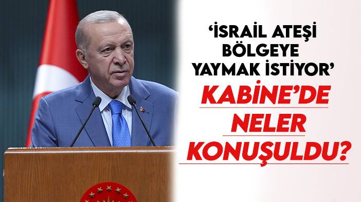 Cumhurbaşkanı Erdoğan: İsrail ateşi bölgeye yaymak istiyor