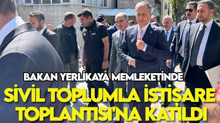 İçişleri Bakanı Yerlikaya,  Konya'da Sivil Toplumla İstişare Toplantısı'na katıldı