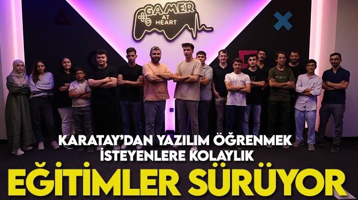 Karatay'dan yazılım öğrenmek isteyenlere kolaylık: Eğitimler sürüyor