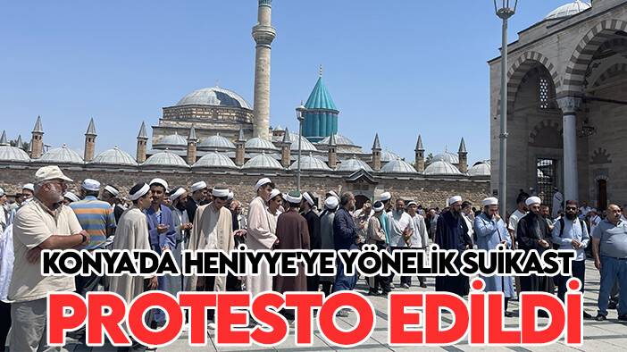 Konya'da Heniyye'ye yönelik suikast protesto edildi