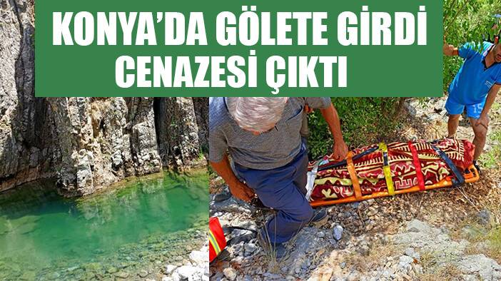 Konya'da çaya giren kişi boğuldu