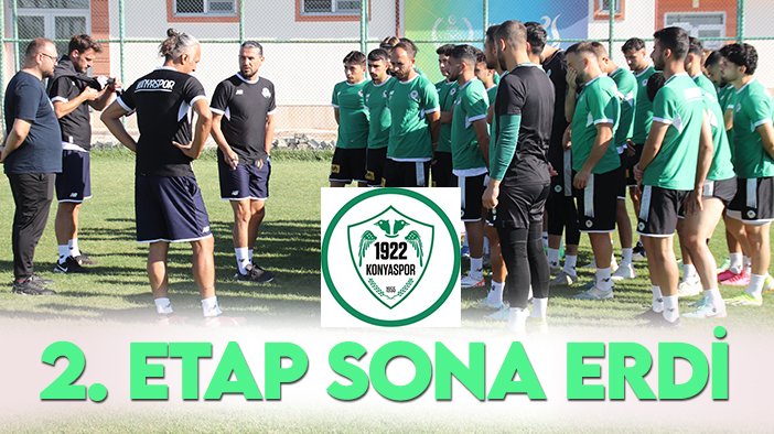 1922 Konyaspor'da 2. etap sona erdi