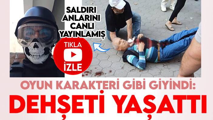 Oyun karakteri gibi giyindi, dehşeti yaşattı: O anları birde canlı yayında paylaşmış