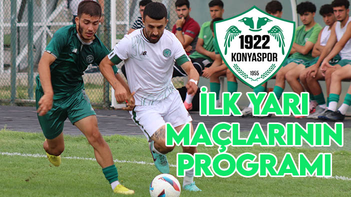 İlk maç cumartesi: işte 1922 Konyaspor'un ilk devre maçlarının programı