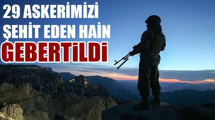 29 askerimizi şehit eden hain gebertildi