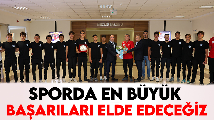 Başkan Pekyatırmacı: Sporda en büyük başarıları elde edeceğiz