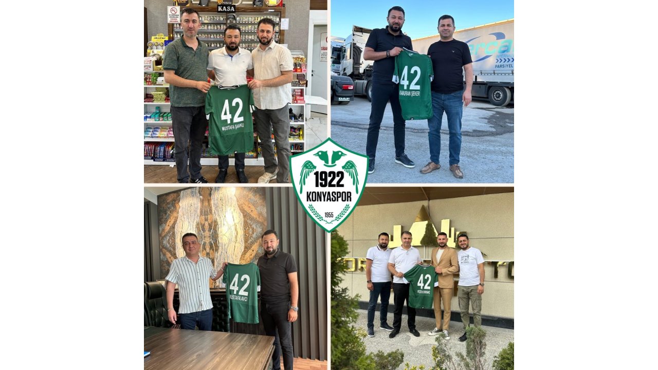 1922 Konyaspor'da destekçi firmalara teşekkür ziyaretleri sürüyor