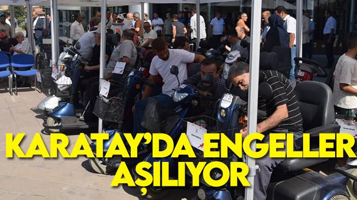 Karatay'da engeller aşılıyor