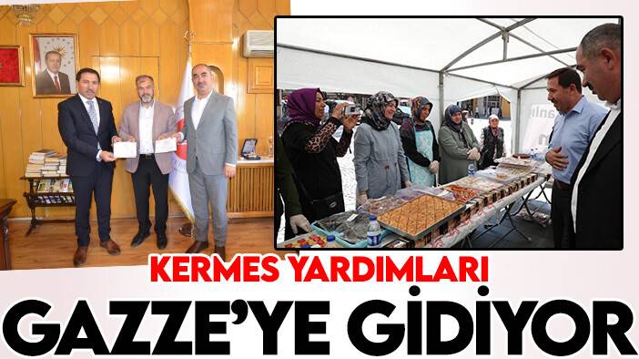 AK Parti  Karatay'ın kermes yardımları Gazze'ye gönderiliyor