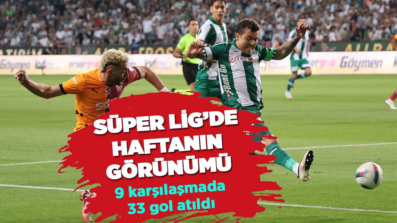 Süper Lig’de bu hafta 33 gol atıldı