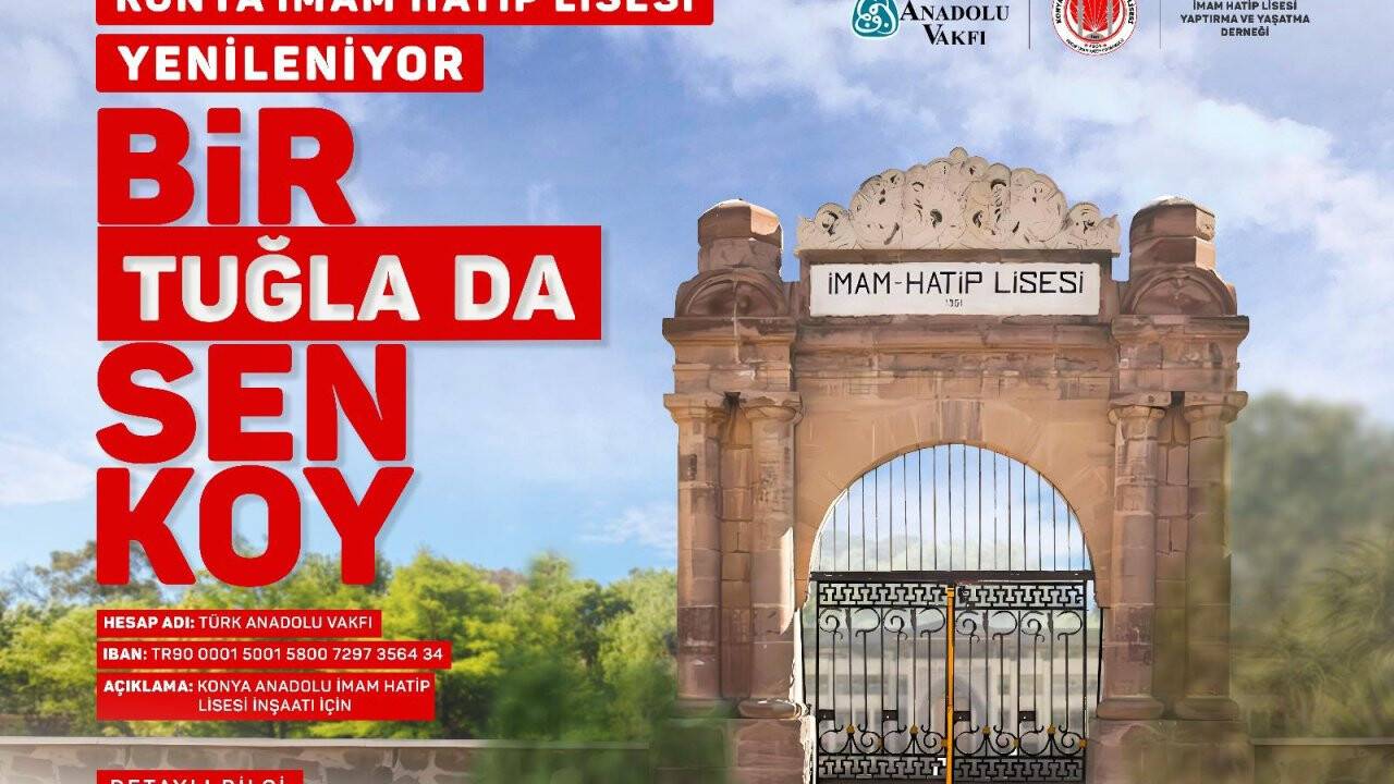 Konya Merkez İmam Hatip için kampanya başladı