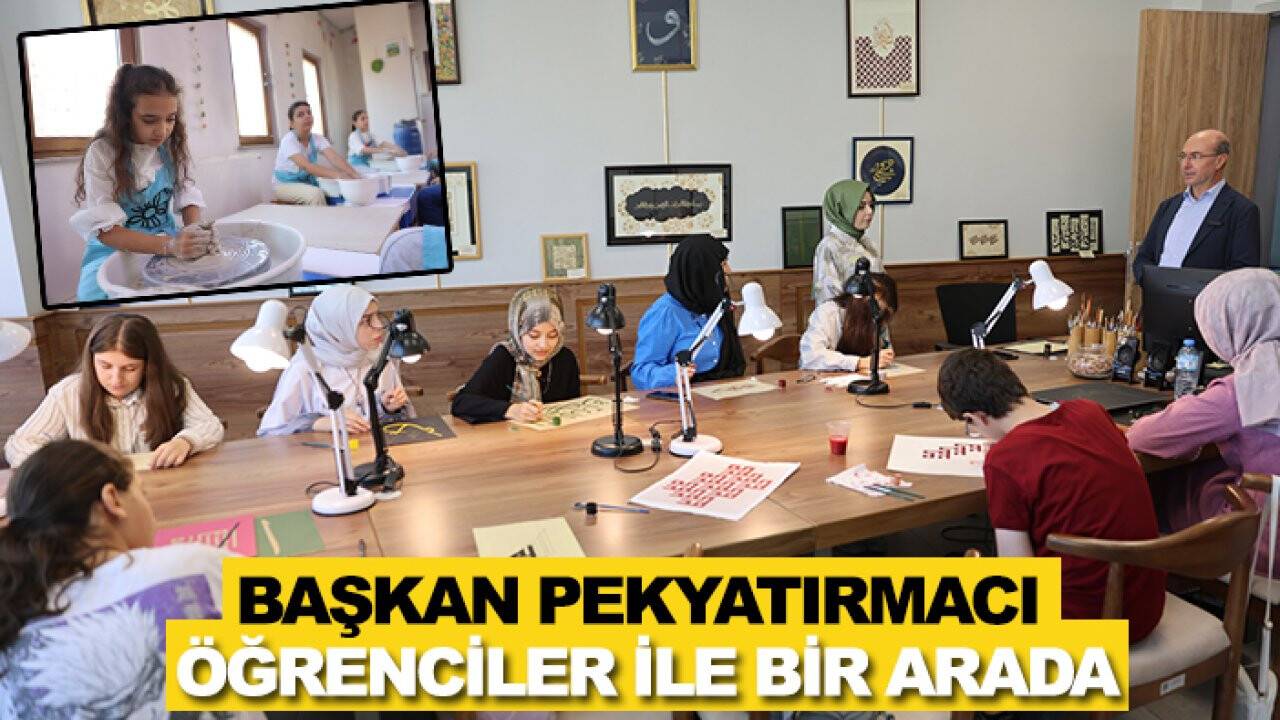 Başkan Pekyatırmacı öğrenciler ile bir arada