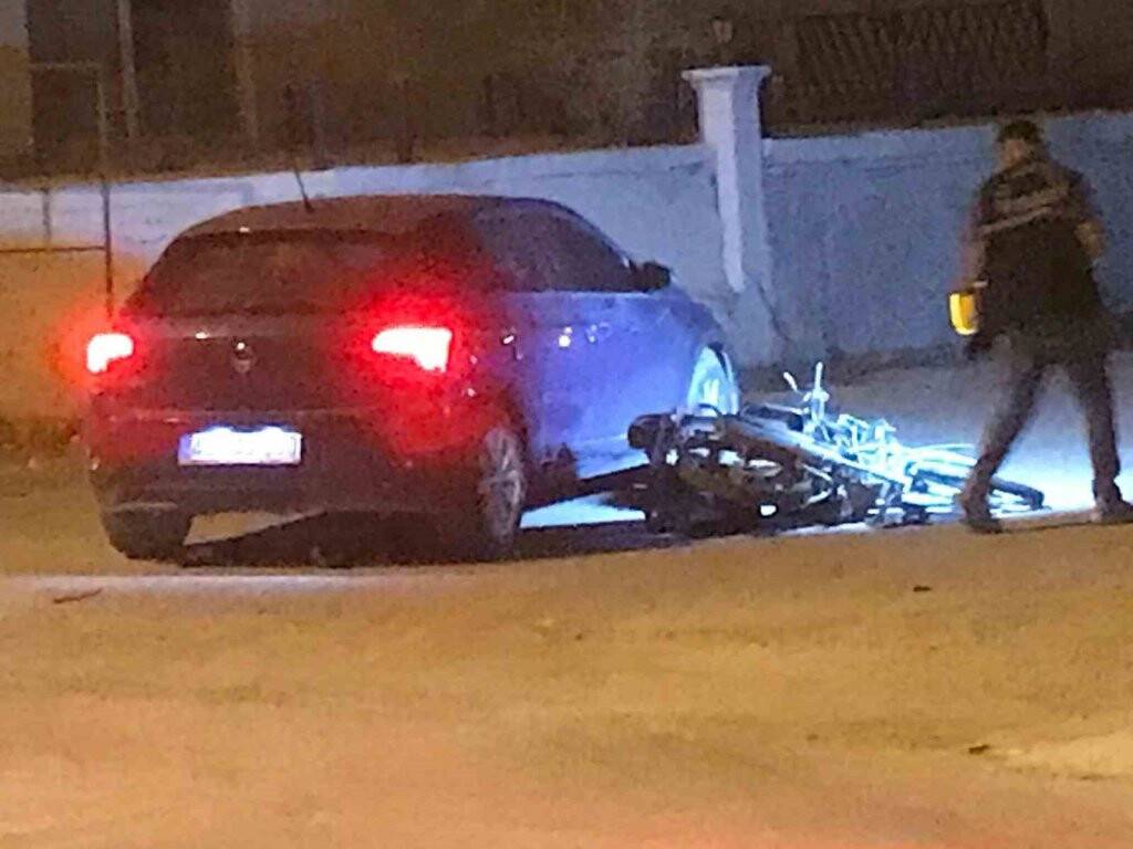 Konya'da otomobille motosiklet çarpıştı!