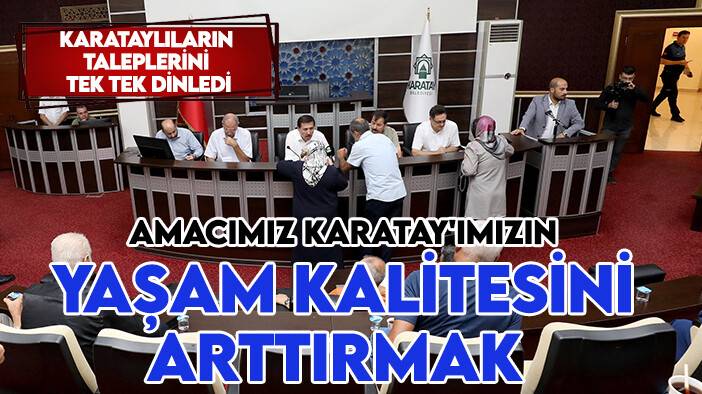 Başkan Kılca: Amacımız Karatay'ımızın yaşam kalitesini arttırmak
