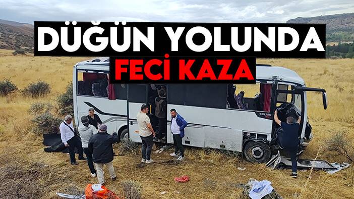 Düğün yolunda feci kaza: 27 yaralı