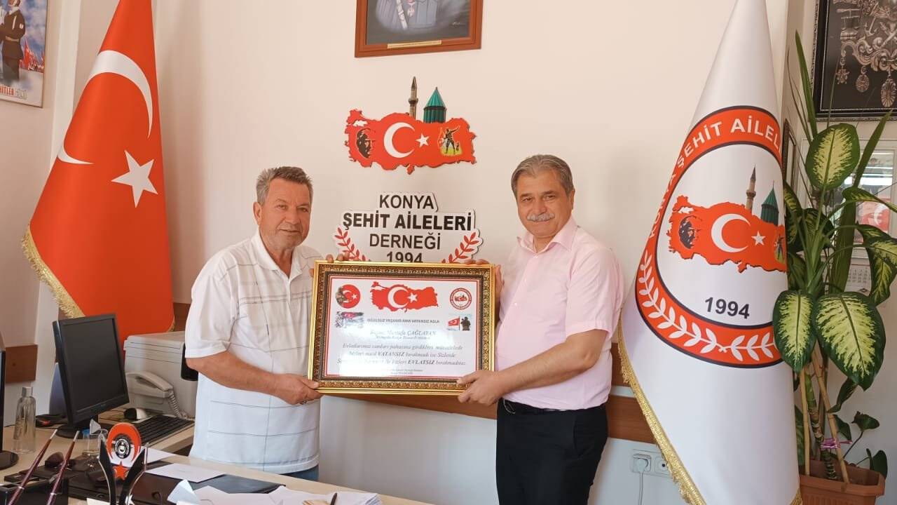 Mustafa Çağlayan, Konya Şehit Aileleri Derneği'ni ziyaret etti!