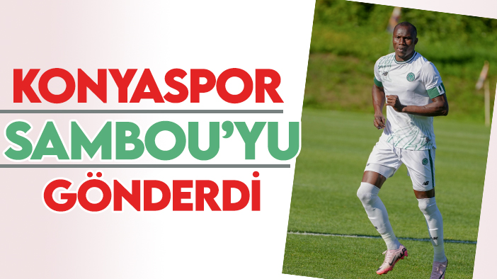 Resmen açıklandı: Konyaspor, Sambou'yu gönderdi, Rak'la da  yollar ayrılıyor