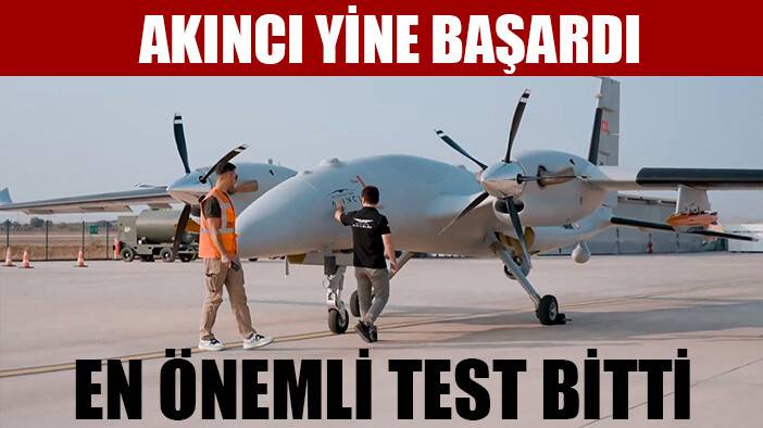 Bayraktar AKINCI TİHA, TOLUN mühimmat atış testini başarıyla tamamladı