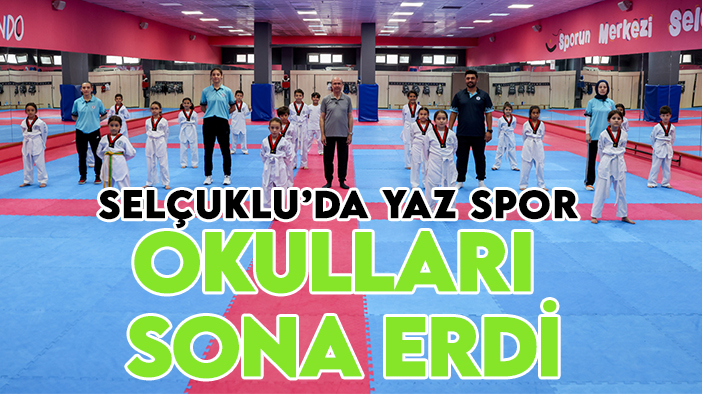 13 bin öğrenci eğitim aldı: Selçuklu’da Yaz Spor Okulları sona erdi!