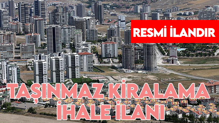 Sarayönü Belediye Başkanlığı'ndan taşınmaz kiralama ihale ilanı