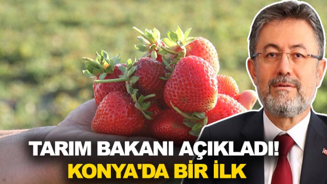 Tarım Bakanı açıkladı! Konya'da bir ilk