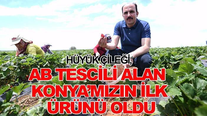 Başkan Altay: Hüyük Çileği, AB tescili alan Konya’mızın ilk ürünü oldu