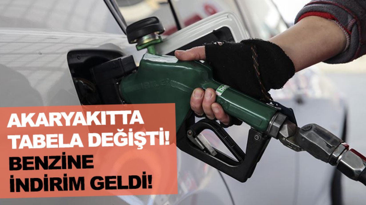 Akaryakıtta tabela değişti: Benzine indirim geldi