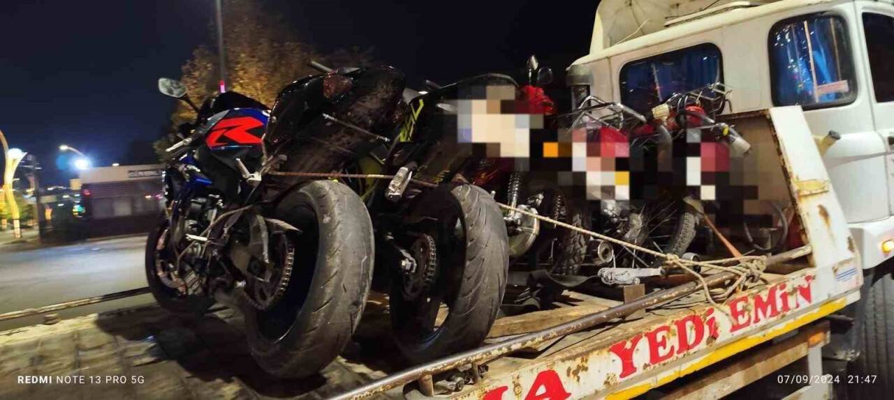 Gaziantep’te 128 motosiklet sürücüsüne 609 bin TL ceza