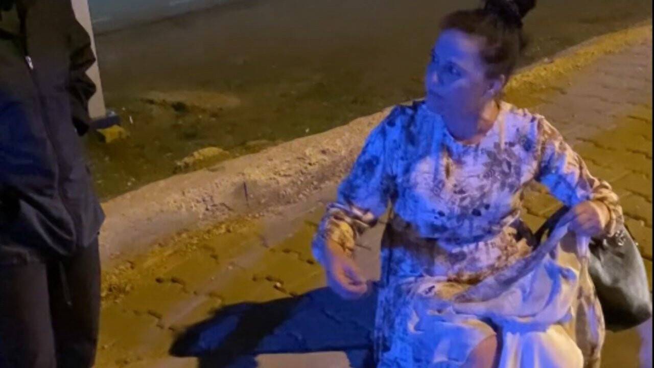 Aksaray'da polisin karayolundaki anne ve kızı ile imtihanı