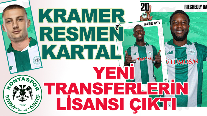 Blaz Kramer resmen Kartal! Konyaspor'da yeni transferlerin lisansı çıktı