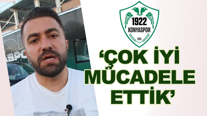 1922 Konyaspor Başkanı Kariman: "Oyuncularımın ayağına sağlık"