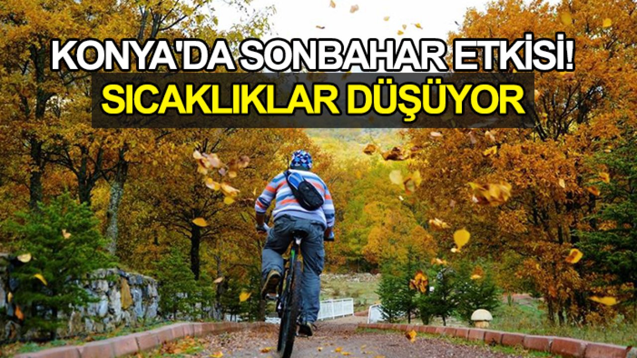 Konya'da sonbahar etkisi! Sıcaklıklar düşüyor