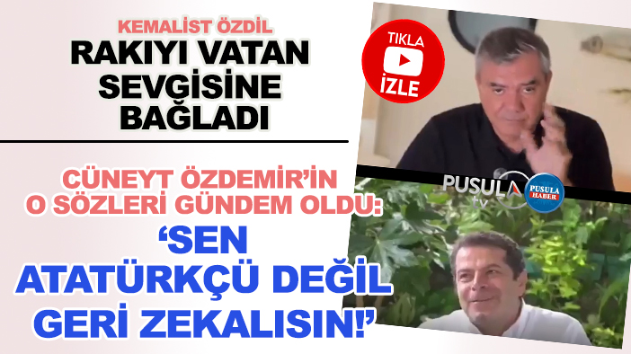 Yılmaz Özdil rakıyı vatan sevgisine bağladı, Cüneyt Özdemir'in o sözleri güdem oldu: "Sen Atatürkçü değil, geri zekalısın"