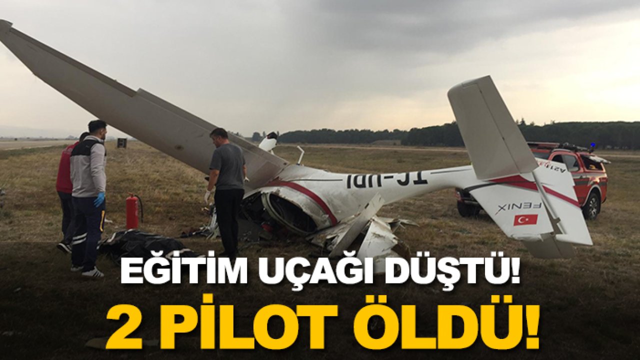 Bursa'da uçak düştü: İki pilot öldü