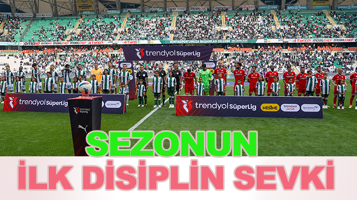 Konyaspor'da sezonun ilk PFDK sevki geldi