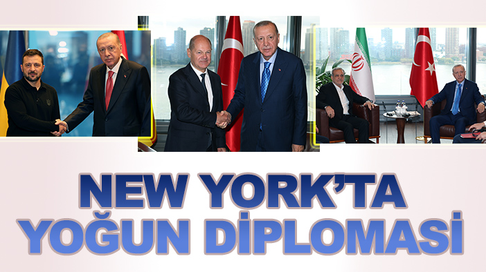 Cumhurbaşkanı Erdoğan'dan New York Türkevi'nde yoğun diplomasi