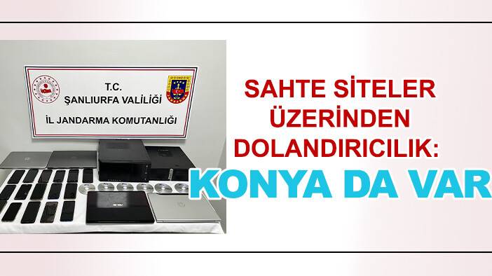 Sahte siteler üzerinden dolandırıcılık: Konya'nın da olduğu 4 ilde operasyon