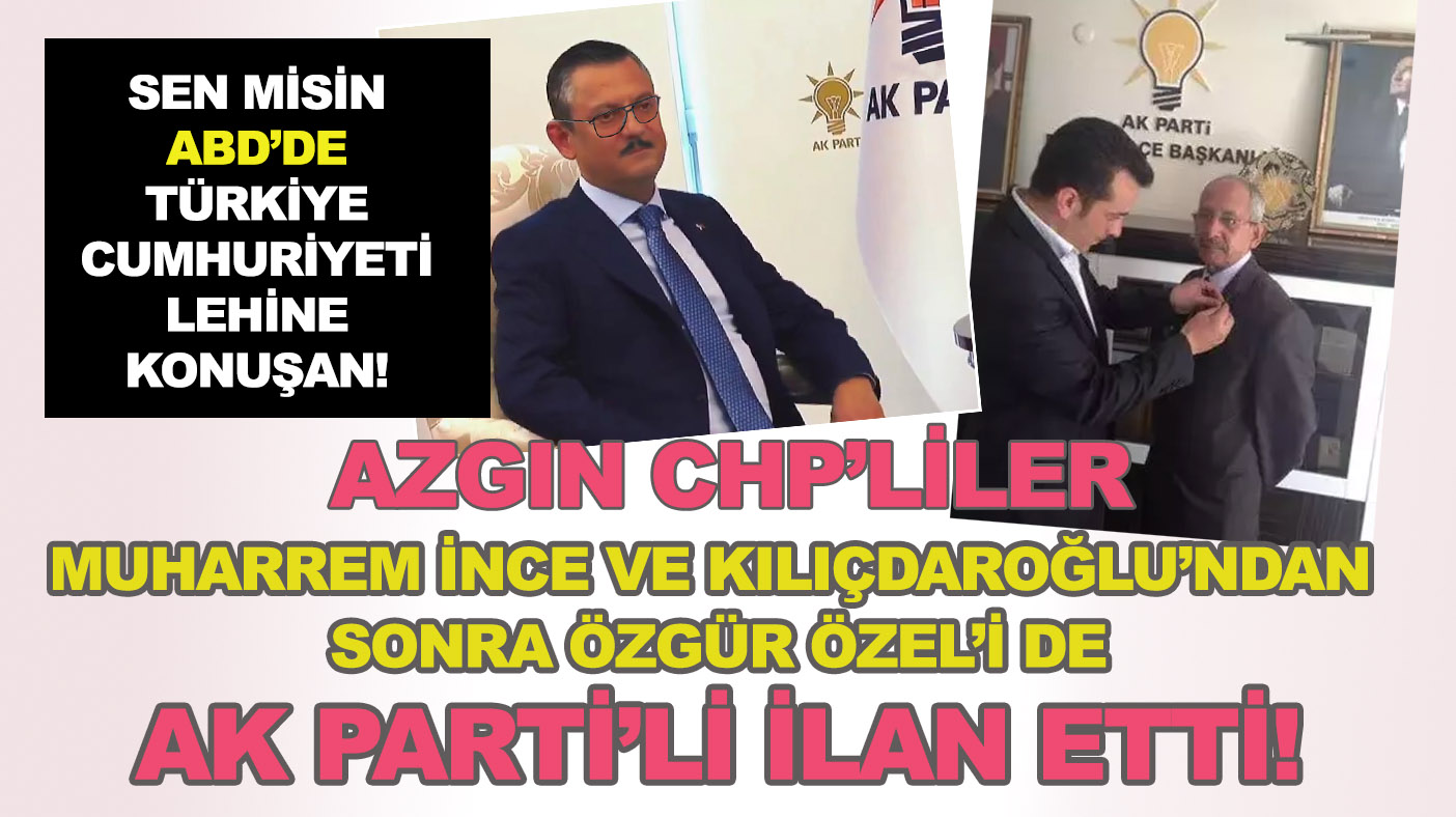 Azgın CHP'liler, New York'taki Türkevi'ni ziyaret eden Özgür Özel'i de 'AK Parti'li ilan etti!