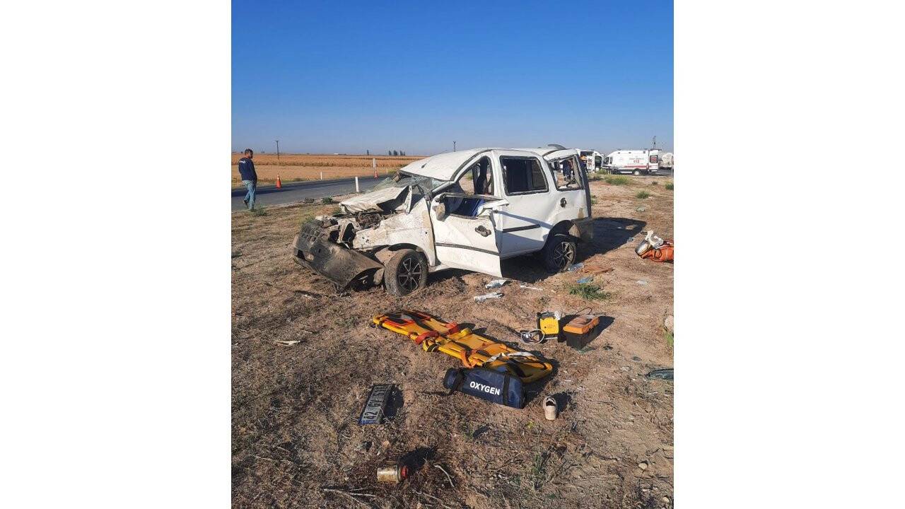 Konya'da trafik kazası: 2 ölü, 3 ağır yaralı