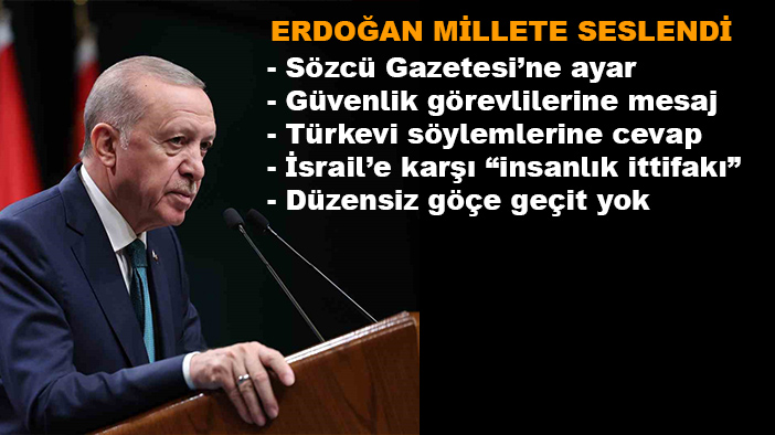 Cumhurbaşkanı Erdoğan: "Uluslararası toplum, İsrail’in tüm bölgeyi ateşe atan bu haydutluğuna daha fazla sessiz kalamaz"