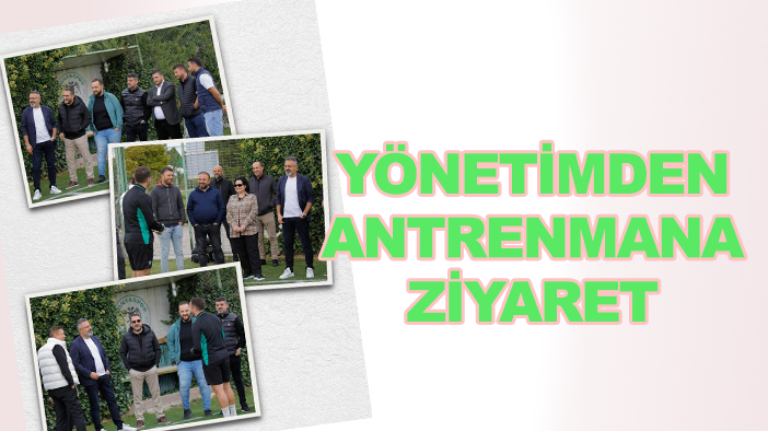 Konyaspor yönetiminden antrenmana ziyaret