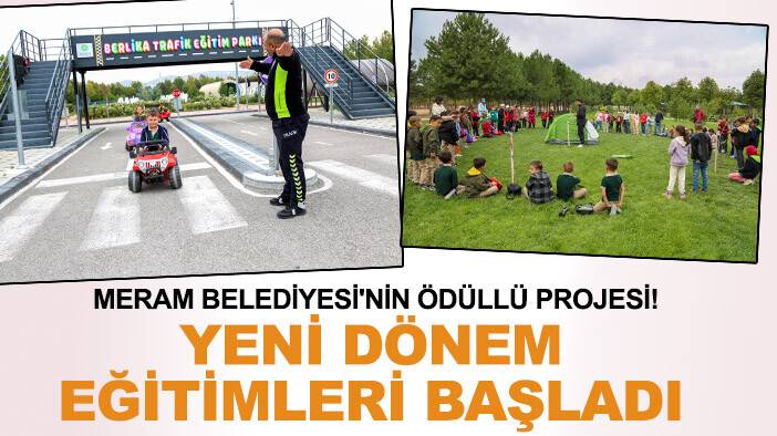 Meram Belediyesi'nin ödüllü projesi! Yeni dönem eğitimleri başladı