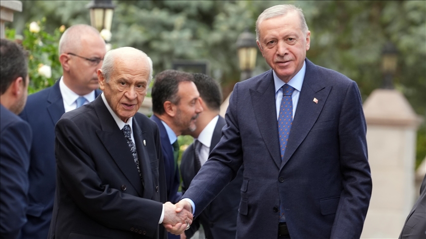 Cumhurbaşkanı Erdoğan, Devlet Bahçeli'yi ziyaret etti