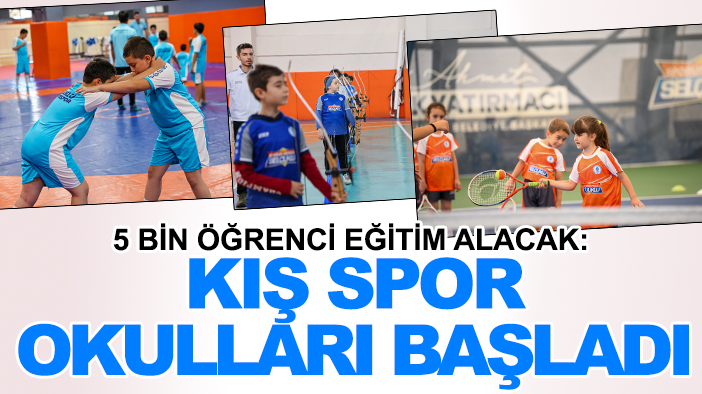 5 bin öğrenci eğitim alacak: Selçuklu'da Kış Spor Okulları başladı