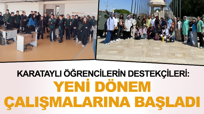 Karataylı öğrencilerin destekçileri: Yeni dönem çalışmalarına başladı