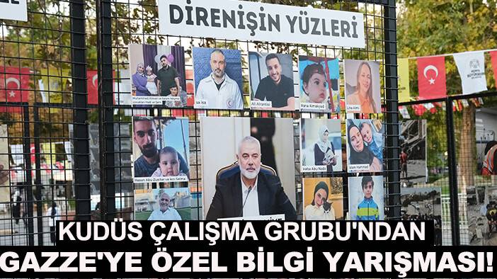 Kudüs Çalışma Grubu'ndan Gazze'ye özel bilgi yarışması!