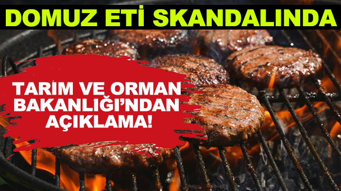 Domuz eti skandalında Tarım ve Orman Bakanlığı’ndan açıklama!