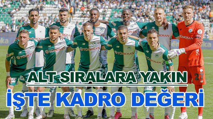 Konyaspor alt sıralara yakın, şampiyon zirvede! İşte Süper Lig takımlarının kadro değeri!