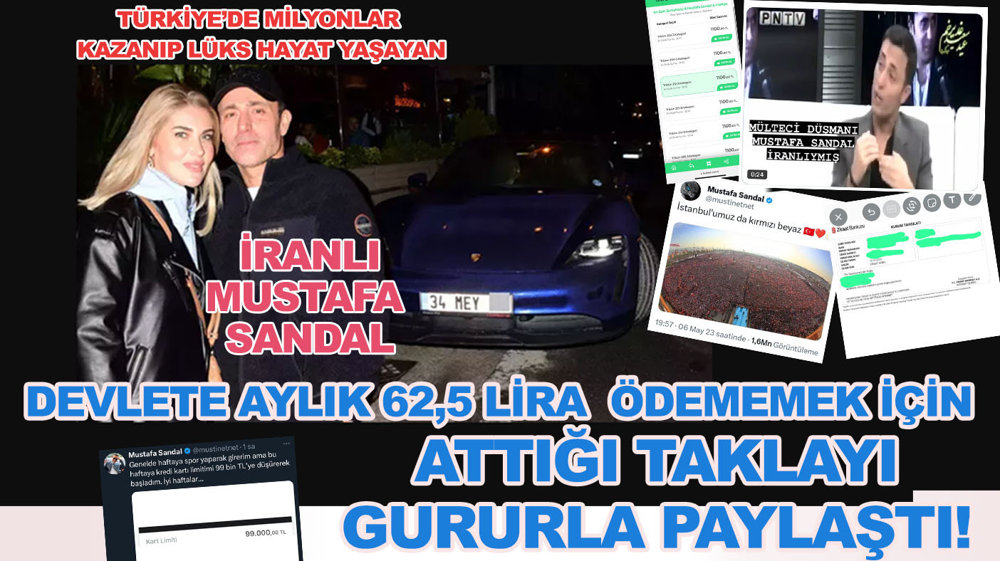 Mülteci düşmanlığıyla bilinen İran asıllı popçu Mustafa Sandal'ın "limit" paylaşımı gündem olmaya devam ediyor